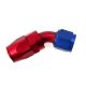 Reusable swivel hose end 45deg AN10