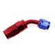 Reusable swivel hose end 45deg AN4
