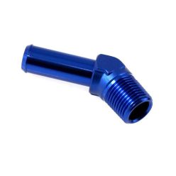 Flare union adapter 45deg AN8 with hose fitting 3/8"