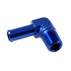 Flare union adapter 90deg AN4 with hose fitting 1/8"