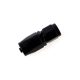 Swivel fitting straight AN8 Black