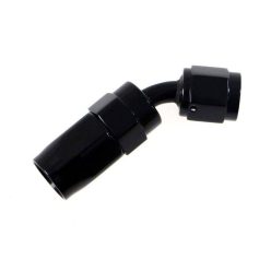 Swivel fitting 45deg AN8 Black