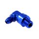 Flare male to male union adapter 90deg AN6-1/8NPT