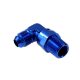 Flare male to male union adapter 90deg AN10-1/2NPT