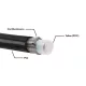 Fuel hose PTFE AN8 IN Black PVC Coating