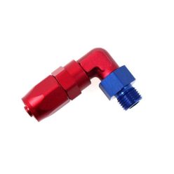   Forged hose end male an swivel to an threads 90deg AN4 7/16"-20NPT