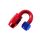 Reusable swivel hose end 180deg AN16