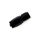 Swivel fitting straight AN12 Black