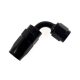 Swivel fitting 90deg AN20 Black