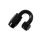 Reusable swivel hose end 180deg AN16 black