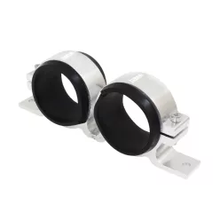Fuel Pump Mounting 2x60mm Silver