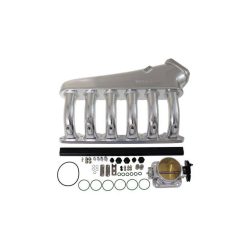 Intake manifold BMW M54 with throttle body and fuel rail
