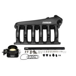 Intake manifold BMW M54 with throttle body and fuel rail