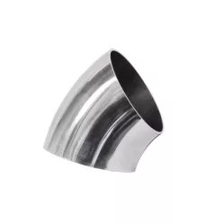 Stainless elbow 45deg 76mm thk.1,5mm polished