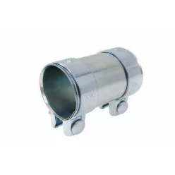   Rozsdamentes Acél Kipufogó Cső Csatlakozó Bilincsekkel - Átmérő 51mm - Hossz 125mm