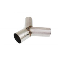 Exhaust tee 90st 60/60mm 304SS