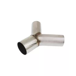   Rozsdamentes Acél Kipufogó Cső T-elág (Tee), 90 Fokos - Átmérő 70/76mm