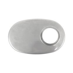 The muffler cap oval side exit 65mm 127x203mm