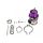 TurboWorks External WasteGate 50mm 1.6 Bar V-Band Purple