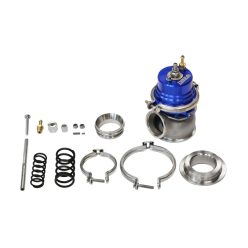 TurboWorks External WasteGate 50mm 1.6 Bar V-Band Blue