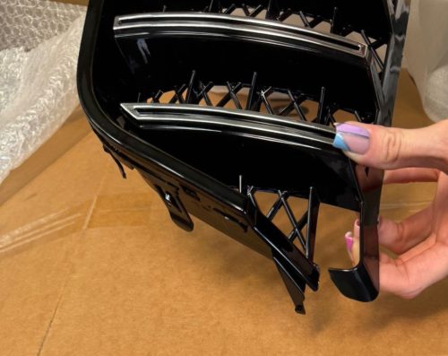 Grill Mercedes-Benz E C207 A207 GT Chrome & Black DAMAGED