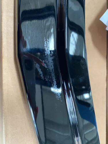 Diffuser Mercedes-Benz A W177 Front Bumper Gloss Black