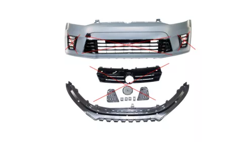 Bumper Volkswagen POLO V Front Grill