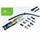Flat Frameless silicon Multitype wiperblade 400 mm