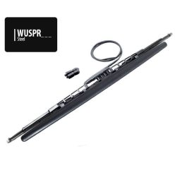   Frame type silicon wiperblade with pre-assembled nozzle 650mm