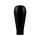 Long black aluminum knob