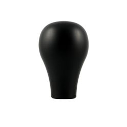 Short black aluminum knob