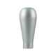Long silver aluminum knob