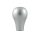 Short silver aluminum knob