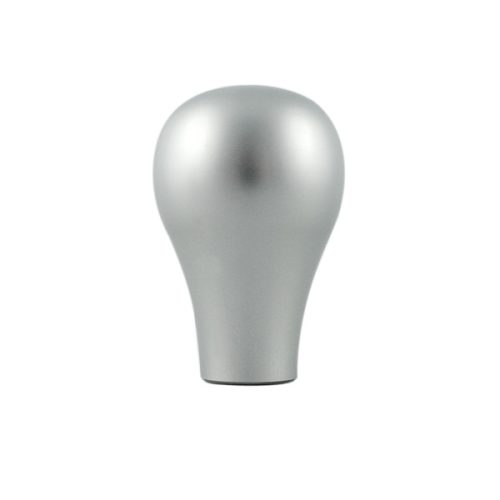 Short silver aluminum knob
