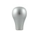 Short silver aluminum knob