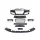 Front bumper + Grill Black Audi A5 8T 13-16 RS5 Style
