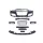 Front bumper + Grill Chrom-Black Audi A5 8T 13-16 RS5 Style