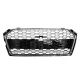 Grill Audi A5 F5 Gloss Black & Chrome