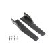 Universal Black Side Skirt Rocker Splitters Winglet Wings Canard Diffuser Type 2