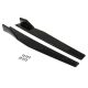 Universal Black Side Skirt Rocker Splitters Winglet Wings Canard Diffuser 75cm