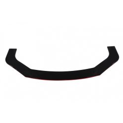 Universal front bumper splitter gloss black 3pcs.