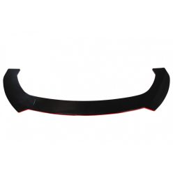 Universal front bumper splitter gloss black 3pcs.