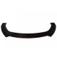 Universal front bumper splitter gloss black 3pcs.