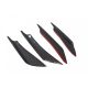 Front Bumper Splitter Fins Body Spoiler Canards 4pcs