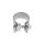 Exhaust clamp S-Clamp 51mm
