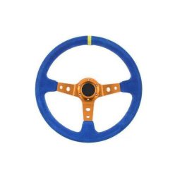 Steering wheel Pro 350mm offset:80mm Suede Blue