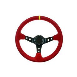Steering wheel Pro 350mm offset:80mm Suede Red
