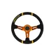 Steering wheel Pro 350mm offset:80mm Leather Black