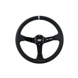 Steering wheel SLIDE 350mm offset:90mm Carbon Silver Strip