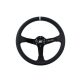 Steering wheel SLIDE 350mm offset:90mm Carbon Silver Strip